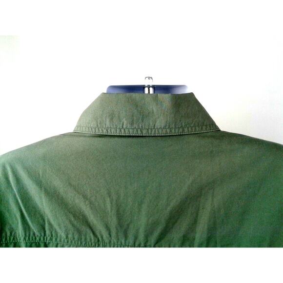Dockers Levis Womens Green Jacket w/Multi-Color Island Design Lining Sz L RARE - Picture 4 of 9